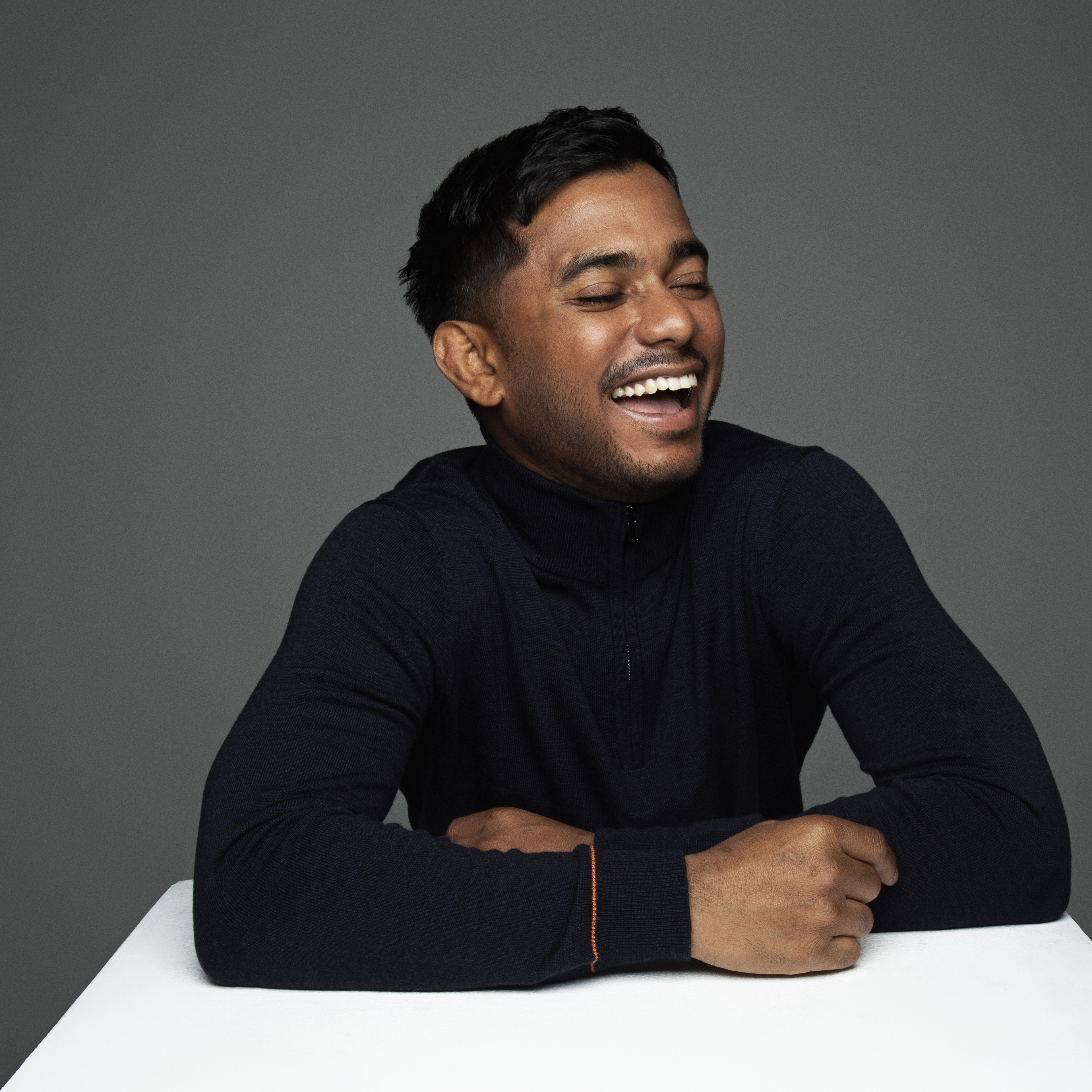 Portrait of Swadhin Nanda - laughing